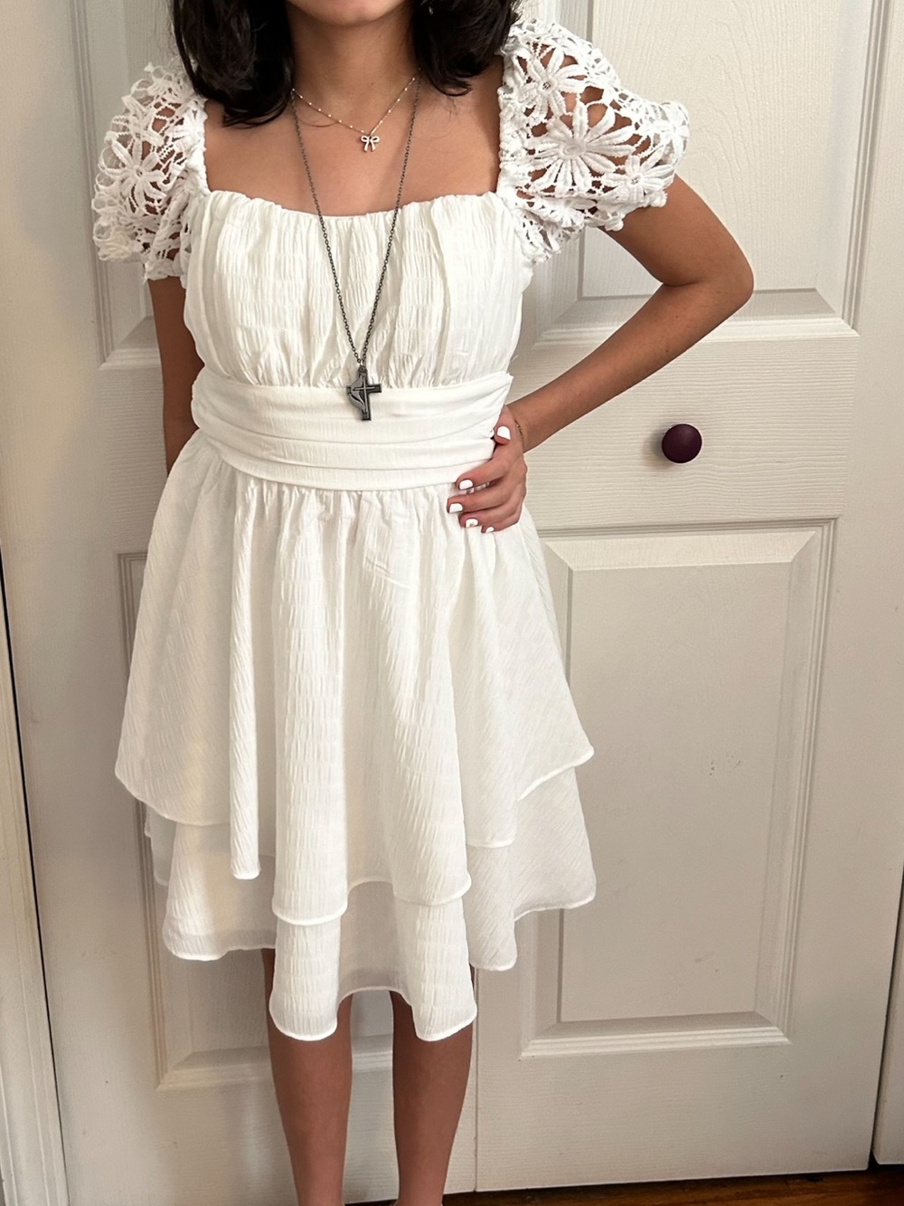 City Triangles White Dress USED ONCE SIZE 0